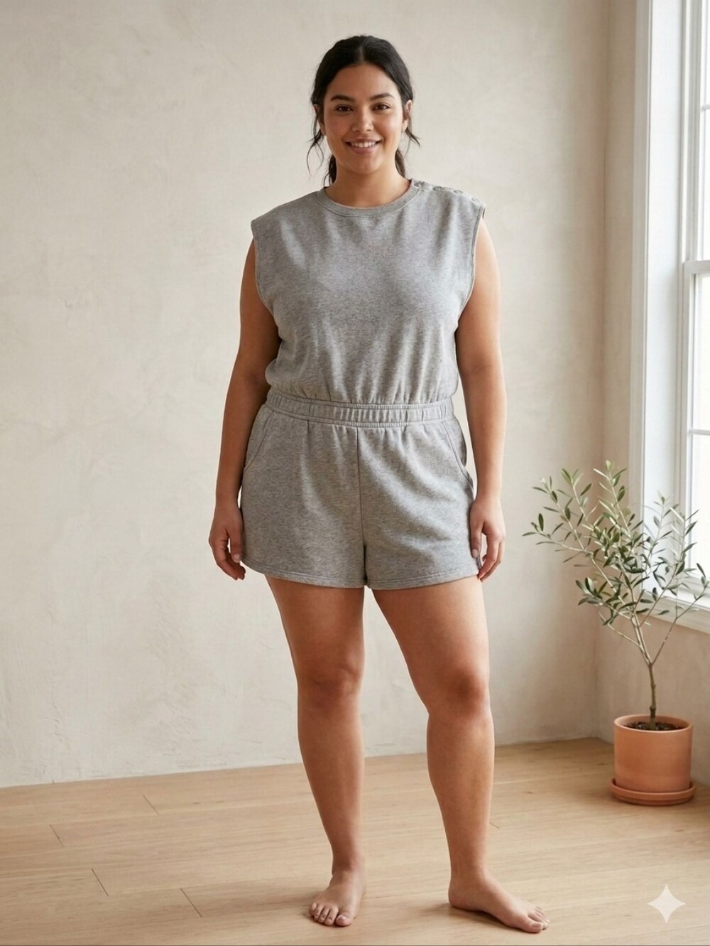 BDG - Fleece Sleeveless Romper